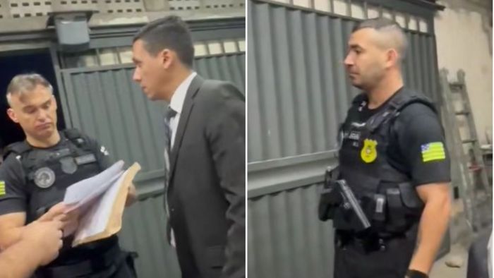 Policiais arrombam portão e invadem casa por engano durante cumprimento de mandado, em Aparecida de Goiânia, Goiás.