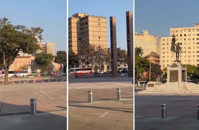 Praça da Estação é reaberta em BH 