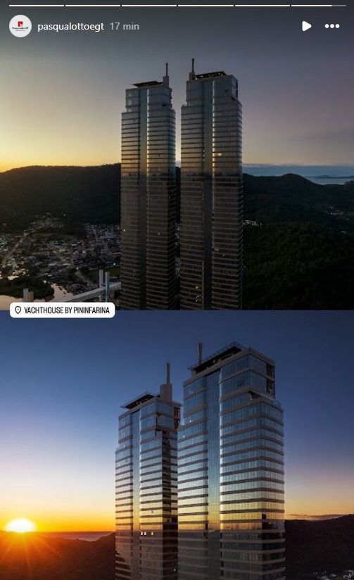 Segundo The Skyscrapper City, o prédio voltou a ser o mais alto, após a instalação de pináculos.