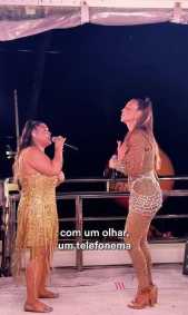Preta parabenizou Ivete Sangalo