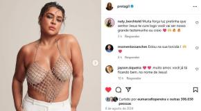 Foto destacada no perfil de Preta Gil recebeu diversos comentários