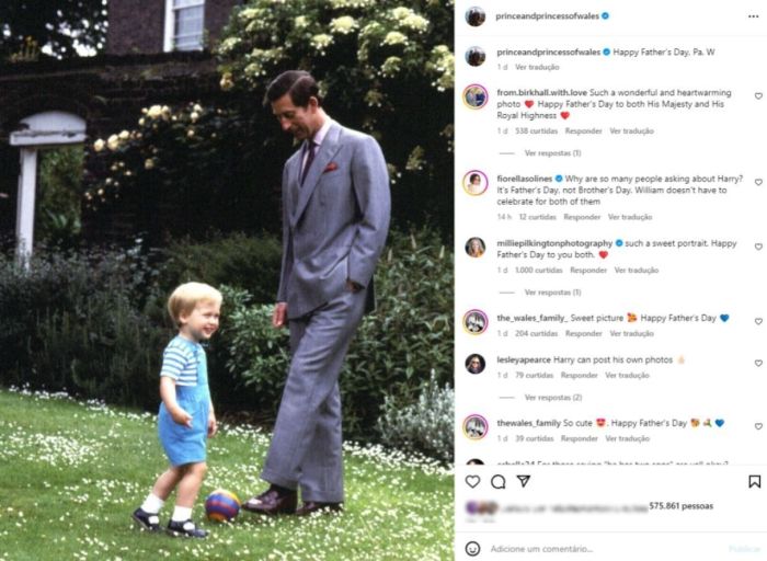 Dia dos Pais do Príncipe William ao Rei Charles: uma adorável foto de infância deles jogando futebol. Dia dos Pais do Príncipe William ao Rei Charles: uma adorável foto de infância deles jogando futebol.