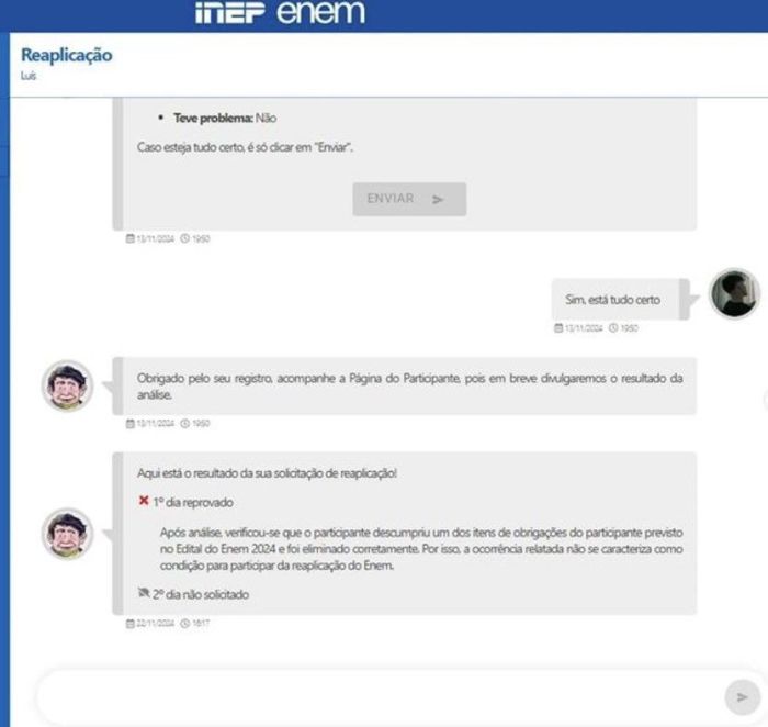 Resposta do Inep Resposta do Inep