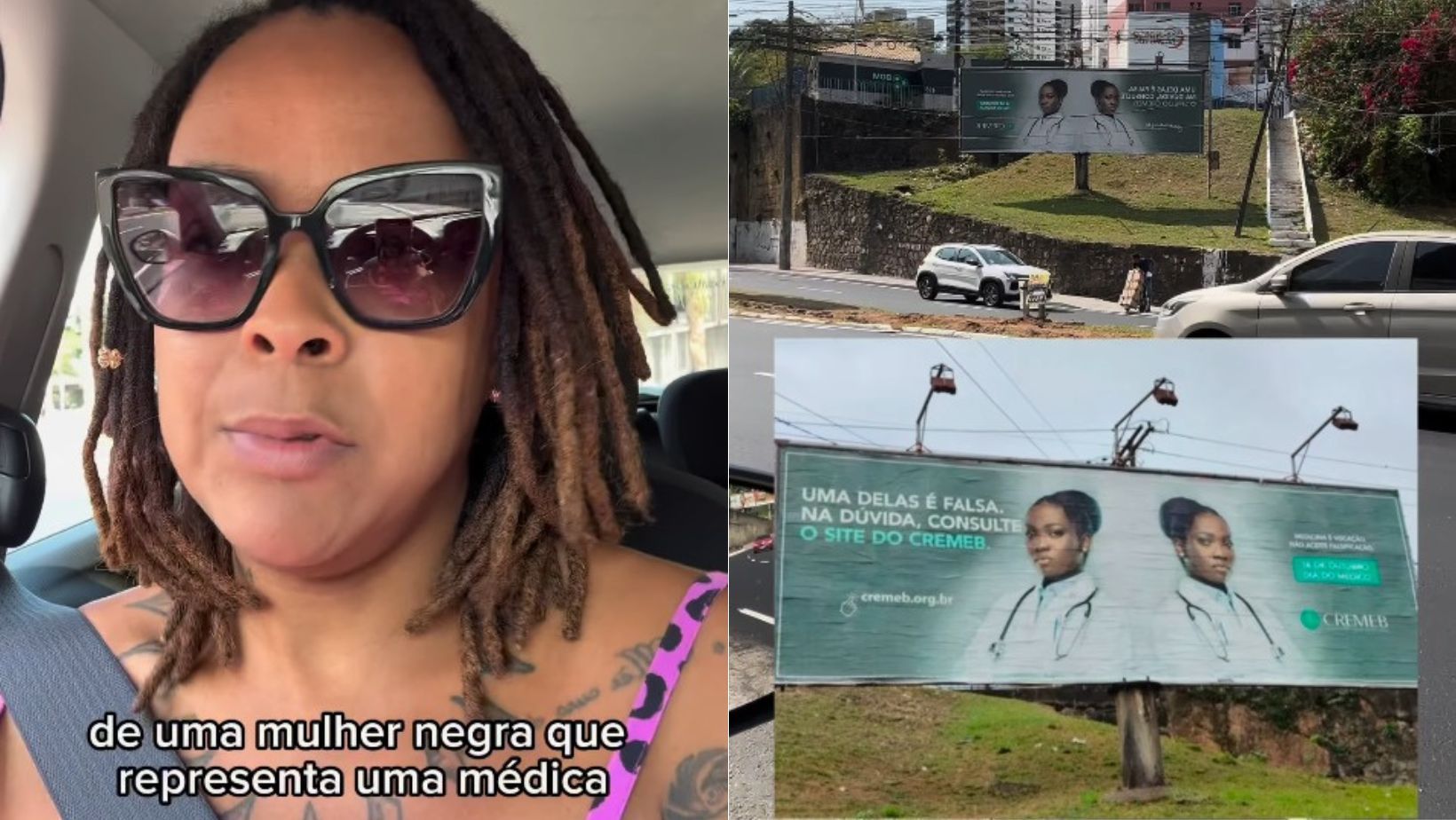 Professora denuncia racismo em campanha publicitária do Cremeb em Salvador: 'é bizarro'