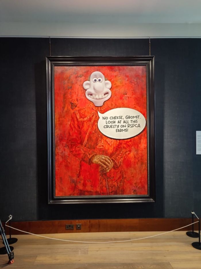 No local, eles vandalizaram o quadro na galeria Philip Mould & Co, em Londres, nesta terça-feira (11). No local, eles vandalizaram o quadro na galeria Philip Mould & Co, em Londres, nesta terça-feira (11).
