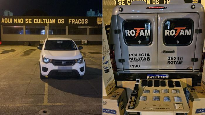 Um carro, celulares e dinheiro em espécia também foram apreendidos com os criminosos. Um carro, celulares e dinheiro em espécia também foram apreendidos com os criminosos.