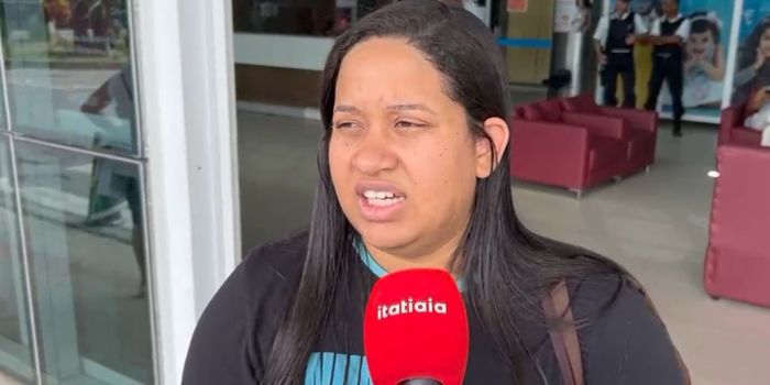 Irmã de Miguel durante entrevista à Itatiaia. Irmã de Miguel durante entrevista à Itatiaia.