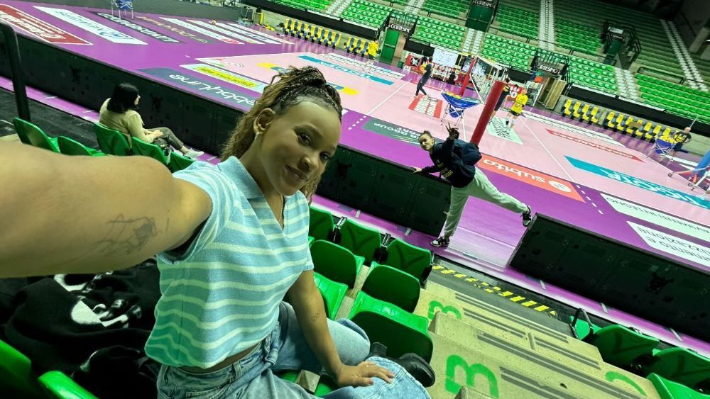Rebeca Andrade assiste a treino de Gabi na Itália e manda recado