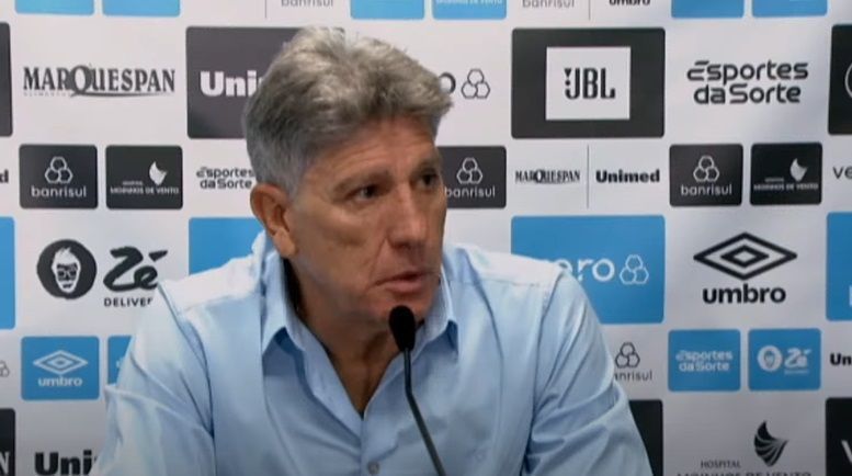 Renato Gaúcho ameaça imprensa: 'Vocês têm filho no colégio, e o torcedor conhece vocês'