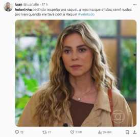 Internautas criticaram atitude de Heleninha no X
