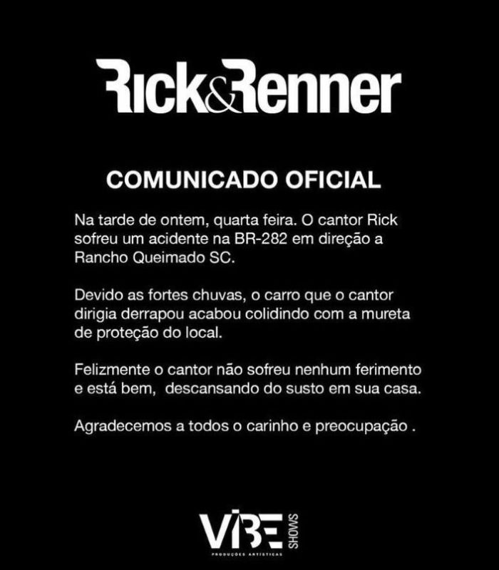 Sollo estava a caminho da casa da residência que tem Rancho Queimado, na mesma região, quando houve o acidente.