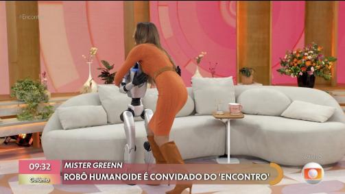 Patrícia Poeta recebe robôs no Encontro
