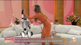 Patrícia Poeta recebe robôs no Encontro