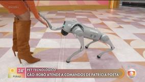 Patrícia Poeta recebe robôs no Encontro