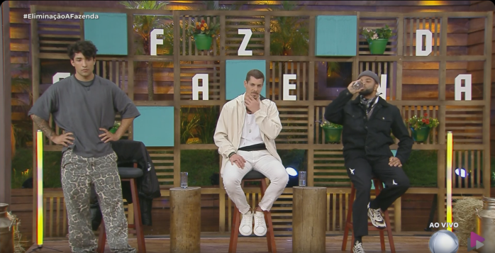 Cauê, Sacha e Zaac responderam perguntas 'ardidas' de Adriane Galisteu