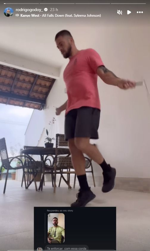 Rodrigo Godoy ironizou a mensagem 