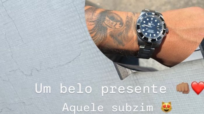 Relógio que Igor Ottoni recebeu de presente de Alan Kardec