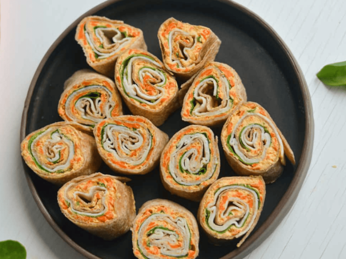 Enroladinhos de Peru com Queijo