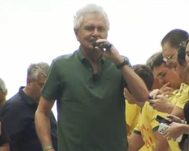 Governador Ronaldo Caiado participou de manifestação na Avenida Paulista