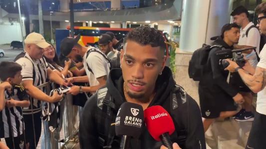 Ruan Tressoldi, zagueiro do Atlético, em Salvador