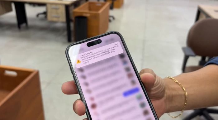 Sabará (MG) implementa alerta sonoro da Defesa Civil em celulares.