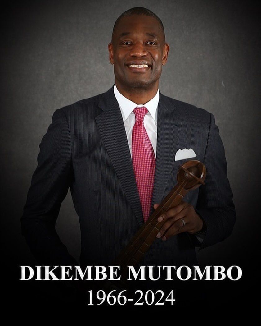 Luto! Morre lenda da NBA Dikembe Mutombo após luta contra o câncer