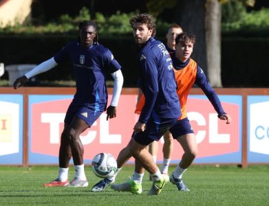 Seleção da Itália em treinamento • Divulgação/Itália