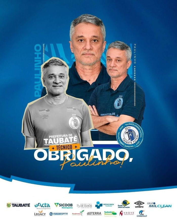 A despedida de Paulinho Cardoso no Taubaté Futsal
