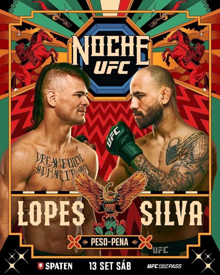 Diego Lopes e Jean Silva se enfrentarão neste sábado (13) no 'Noche UFC'