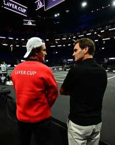 João Fonseca e Roger Federer se encontram pela primeira vez