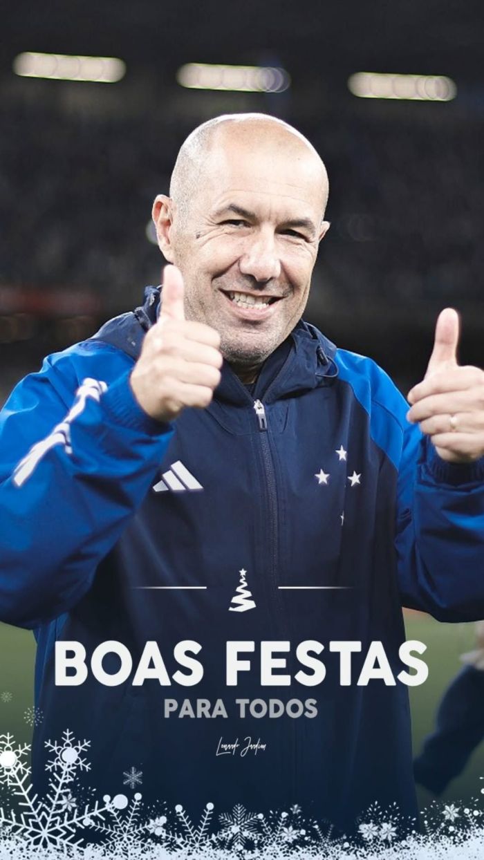 Leonardo Jardim posta mensagem de Natal com camisa do Cruzeiro