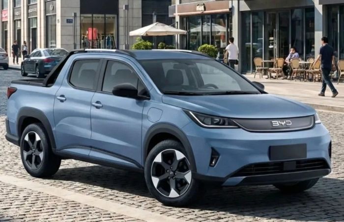 Projeção da picape compacta da BYD