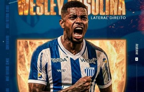 Wesley Gasolina, campeão da Série B do Cruzeiro, foi anunciado pelo Avaí