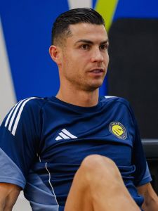 Cristiano Ronaldo, em treino com o Al-Nassr