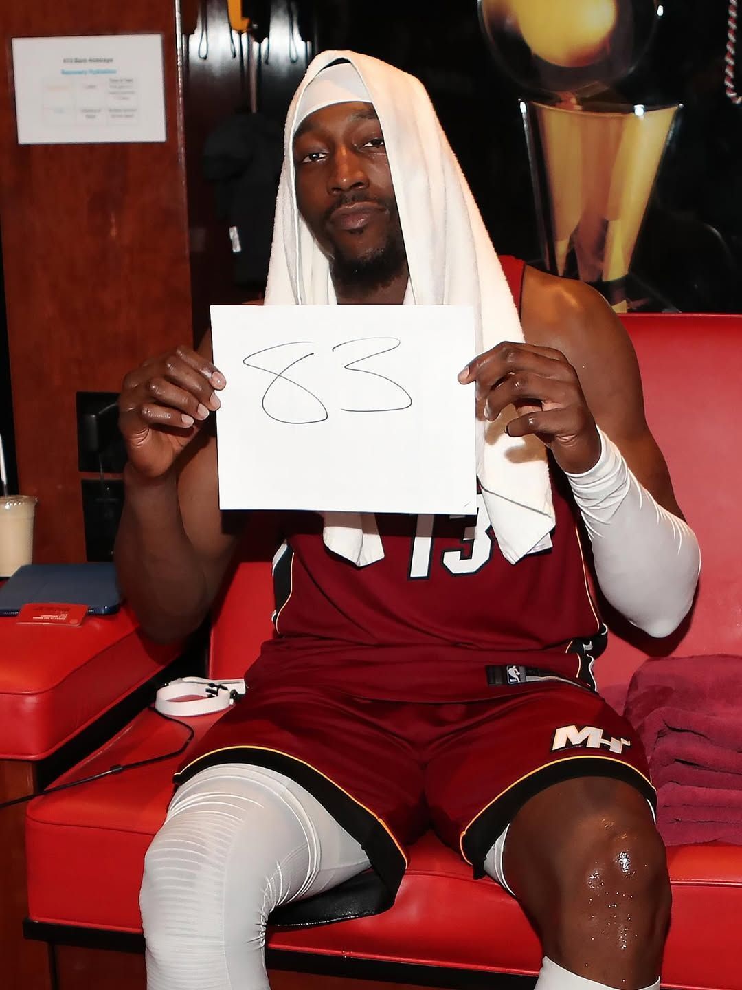 Adebayo vai às redes e reage à marca histórica de 83 pontos em jogo da NBA