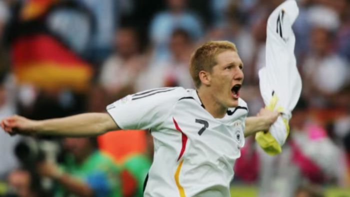 Schweinsteiger disputou as COpas de 2006, 2010 e 2014 pela Alemanha