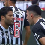 Atlético: Hulk e Battaglia têm forte discussão durante decisão no Maracanã