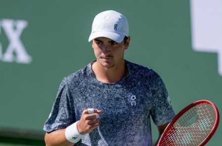 João Fonseca em ação no Masters 1000 de Indian Wells 2026