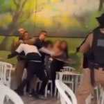 Vídeo: homem foge de abordagem e tenta fazer reféns em festa de aniversário infantil
