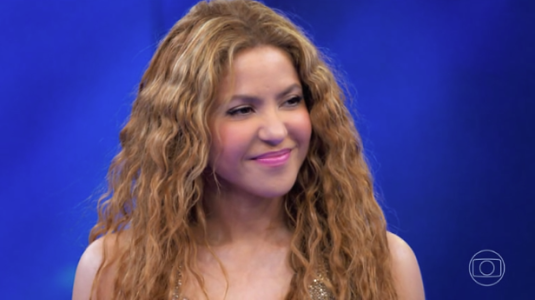 Shakira em participação no 'Domingão com Huck'