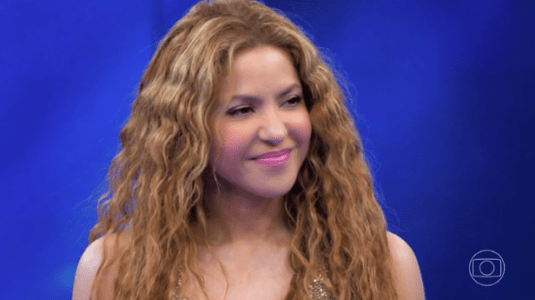 Shakira em participação no 'Domingão com Huck'
