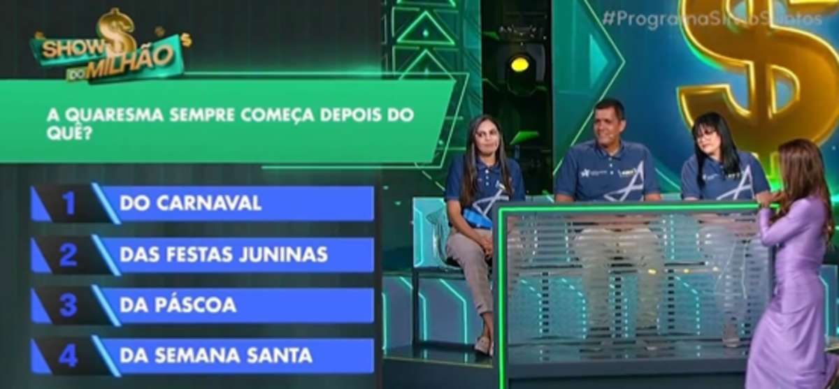 Universitários erram pergunta básica e viralizam por falta de conhecimento no Show do Milhão, do SBT