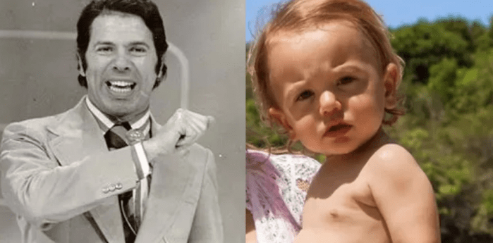 Silvio Santos e Senor, quando ainda era bebê