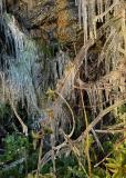 O dia mais frio do ano em Santa Catarina teve sincelo, chafariz congelado e via interditada por excesso de gelo