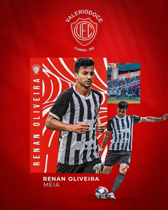 Renan Oliveira foi oficializado como reforço do Valeriodoce