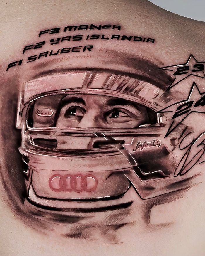 Tatuagem de Gabriel Bortoleto