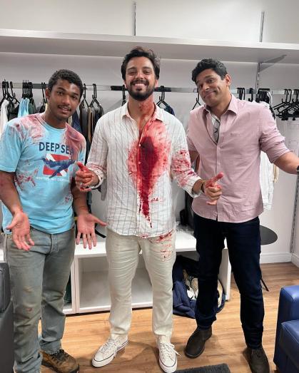 Rodrigo Simas nos bastidores das últimas cenas como José Venâncio em 'Renascer'