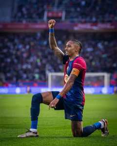 Raphinha marcou novamente durante vitoria do Barcelona