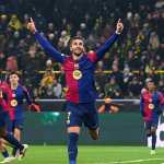 Ferran decide, Barça vence Borussia no fim e se isola na vice-liderança da Champions
