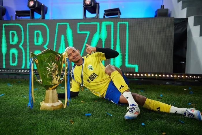 Leleti foi campeão mundial da Kings League com a Seleção Brasileira